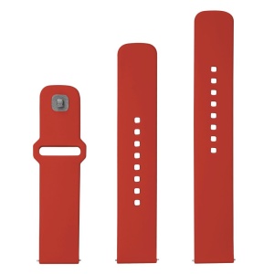 Curea pentru Samsung Galaxy Watch 4/5/Active 2, Huawei Watch GT 3 (42mm)/GT 3 Pro (43mm) - Fixed Silicone Sporty Strap Set - Red - Img 3