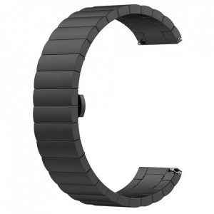 Curea pentru Samsung Galaxy Watch 4/5/Active 2, Huawei Watch GT 3 (42mm)/GT 3 Pro (43mm) - Techsuit Watchband (W012) - Black - Img 2