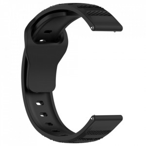 Curea pentru Samsung Galaxy Watch 4/5/Active 2, Huawei Watch GT 3 (42mm)/GT 3 Pro (43mm) - Techsuit Watchband (W050) - Black - Img 4