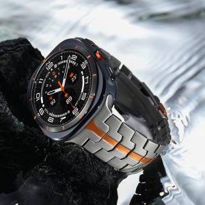 Curea pentru Samsung Galaxy Watch UltraÂ 47mm - Techsuit Watchband (W063) - Titanium Orange - Img 2