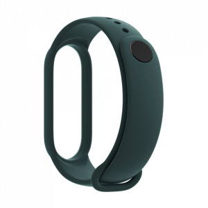 Curea pentru Xiaomi Mi Band 5 / 5 NFC / 6 / 6 NFC / Amazfit Band 5 - Techsuit Watchband (W013) - Dark Green - Img 3