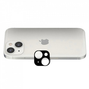 Folie Camera pentru iPhone 13 / iPhone 13 Mini - Techsuit Full Camera Glass - Black - Img 4