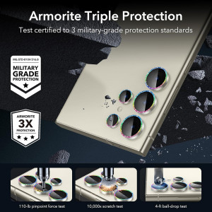 Folie Camera pentru Samsung Galaxy S24 Ultra - ESR Lens Protector Tempered Glass - Rhinestone - Img 5