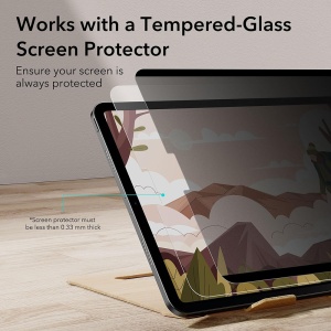 Folie pentru iPad Air 11 (2024) - ESR Magnetic Privacy Screen Protector - Privacy - Img 2