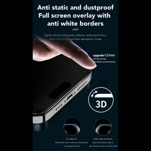 Folie pentru iPhone 14 - ANANK 2.5D 360° Privacy Screen Protector - Black - Img 6