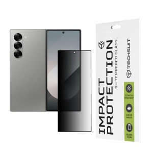 Folie pentru Samsung Galaxy Z Fold6 - Techsuit 111D Privacy FullÂ Glue [Outside Screen] - Black