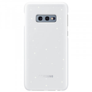 Husa de protectie Samsung pentru Galaxy S10e, LED, NFC powered back, Alb