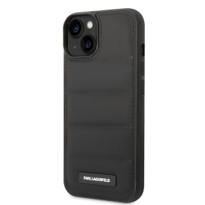 Husa iPhone 14 - Karl Lagerfeld Hardcase Leather Puffy (KLHCP14SPSQAK) - Elongated Logo - Img 7