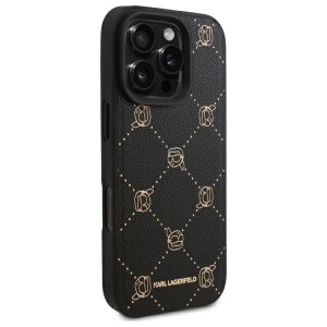 Husa iPhone 16 Pro - Karl Lagerfeld Leather MagSafe (KLHMP16LPGKHPHK) - Karl Head - Img 6