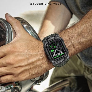 Husa pentru Apple Watch 10 46mm + Curea - Supcase Unicorn Beetle Ore Pro Version - Guldan - Img 4