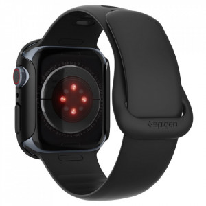 Husa pentru Apple Watch 7 / 8 / 9 (45mm) - Spigen Thin Fit - Black - Img 5