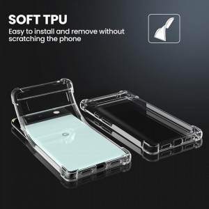 Husa pentru Google Pixel 6 - Techsuit Shockproof Clear Silicone - Clear - Img 4