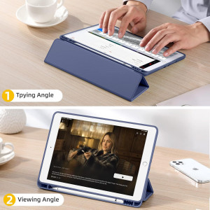 Husa pentru iPad 10.2 (2019 / 2020 / 2021) - Techsuit Flex Trifold - Purple - Img 4