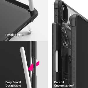 Husa pentru iPad Pro 11 (2024) - Ringke Fusion Sketch Stand - Black - Img 12