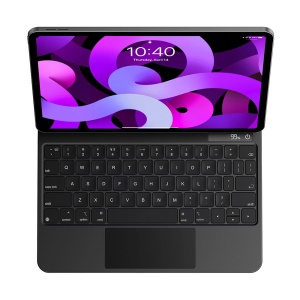 Husa pentru iPad Pro 12.9 (2018/2020/2021/2022) - Baseus Brilliance Magnetic Keyboard Case Digital Display (ARJK010216) - Gray - Img 2