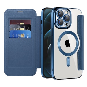 Husa pentru iPhone 12 Pro Max - Techsuit SmartMag Book Case - Blue