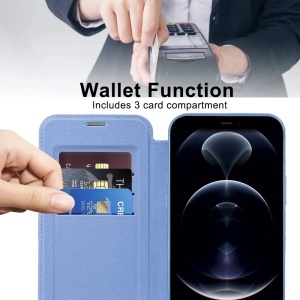 Husa pentru iPhone 12 Pro - Techsuit SmartMag Book Case - Light Blue - Img 5
