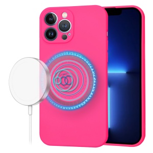 Husa pentru iPhone 13 Pro Max - Techsuit SoftFlex MagSafe - Hot Pink - Img 1