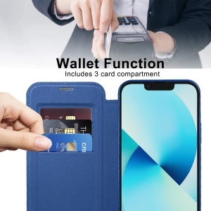 Husa pentru iPhone 13 - Techsuit SmartMag Book Case - Blue - Img 5