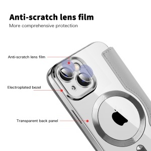 Husa pentru iPhone 13 - Techsuit SmartMag Book Case - Gray - Img 3