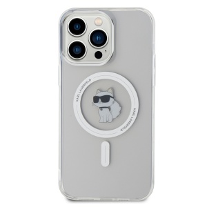 Husa pentru iPhone 14 Pro Max - Karl Lagerfeld IML MagSafe (KLHMP14XHFCCNOT) - Transparent Choupette - Img 3