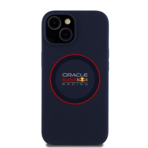 Husa pentru iPhone 14 - Red Bull Racing Silicone Red Ring MagSafe (RBHMP14S24SIILVR) - Navy - Img 2