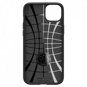 Husa pentru iPhone 15 Plus - Spigen Liquid Air - Matte Black - Img 7