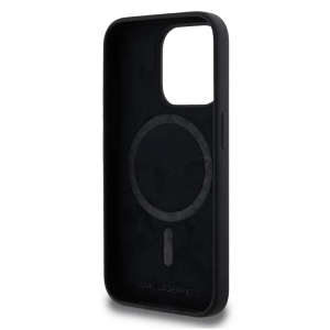 Husa pentru iPhone 15 Pro - Karl Lagerfeld Silicone MagSafe (KLHMP15LSKHPPLK) - Karl`s Head - Img 4