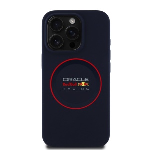 Husa pentru iPhone 15 Pro - Red Bull Racing Silicone Red Ring MagSafe (RBHMP15L24SIILVR) - Navy - Img 2