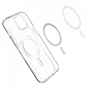 Husa pentru iPhone 15 - Spigen Ultra Hybrid MagSafe - White - Img 6