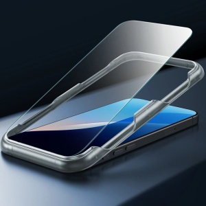 Husa pentru iPhone 16 Plus + Folie - ESR Classic Hybrid HaloLock - Clear / Black - Img 4