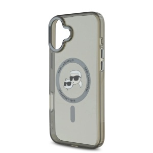 Husa pentru iPhone 16 Plus - Karl Lagerfeld IML MagSafe (KLHMP16MHLSKCK) - Metal Karl&Choupette Head - Img 6