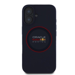 Husa pentru iPhone 16 Plus - Red Bull Racing Silicone Red Ring MagSafe (RBHMP16M24SIILVR) - Navy - Img 2