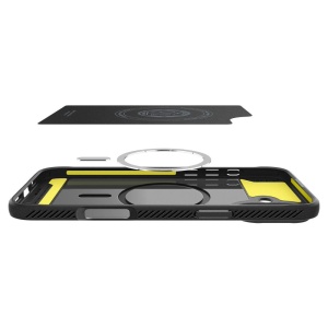 Husa pentru iPhone 16 Plus - Spigen Rugged Armor MagSafe - Matte Black - Img 6
