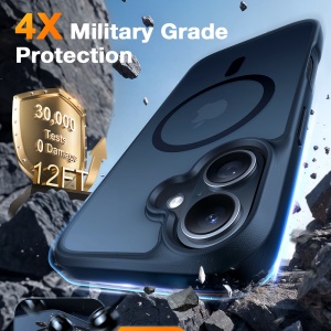 Husa pentru iPhone 16 Plus - Torras Guardian Magnetic Series - Black - Img 4