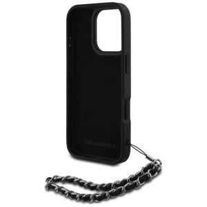 Husa pentru iPhone 16 Pro Max - Karl Lagerfeld Saffiano (KLHCP16XPSADJSK) - Crystals & Charm - Img 6