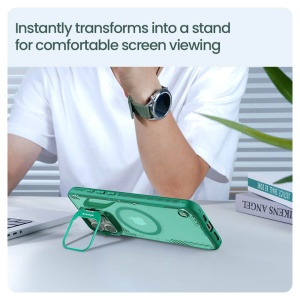 Husa pentru iPhone 16 Pro Max - Nillkin Iceblade Prop Magnetic (with Camera Cutout) - Green - Img 6