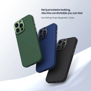 Husa pentru iPhone 16 Pro Max - Nillkin Lens Wing Magnetic - Black - Img 5