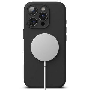 Husa pentru iPhone 16 Pro Max - Ringke Silicone Magnetic MagSafe - Black - Img 3