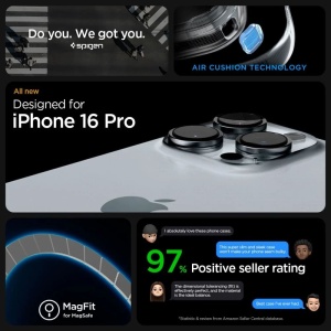 Husa pentru iPhone 16 Pro - Spigen Enzo Aramid - Black / Silver - Img 7