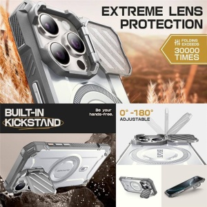 Husa pentru iPhone 16 Pro - Supcase Unicorn Beetle XT MagSafe - White - Img 6