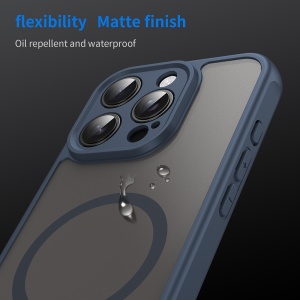 Husa pentru iPhone 16 Pro - Techsuit HaloFrost II MagSafe - Navy Blue - Img 6