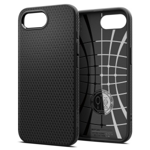 Husa pentru iPhone 16e - Spigen Liquid Air - Matte Black - Img 3