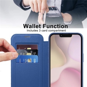 Husa pentru iPhone 16e - Techsuit SmartMag Book Case - Blue - Img 5
