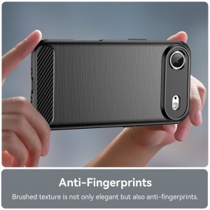 Husa pentru iPhone 17 Air - Techsuit Carbon Silicone - Black - Img 6