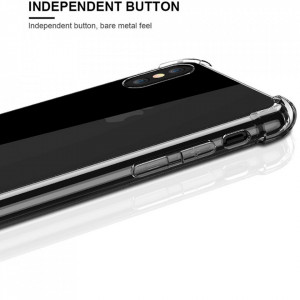 Husa pentru iPhone XS Max - Techsuit Shockproof Clear Silicone - Clear - Img 4