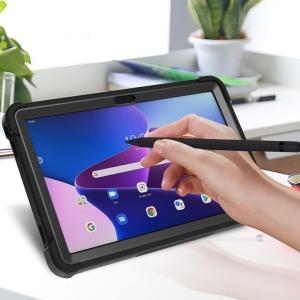 Husa pentru Lenovo Tab M10 Plus 3rd Gen (TB-125F/TB-128F) + Folie - Techsuit Rugged TabShell - Rose Gold - Img 8