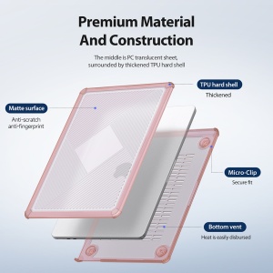 Husa pentru MacBook Air 15" (2023 / 2024) - Dux Ducis LCGH Series - Pink - Img 6