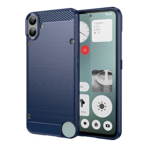 Husa pentru Nothing CMF Phone 1 - Techsuit Carbon Silicone - Blue - Img 1