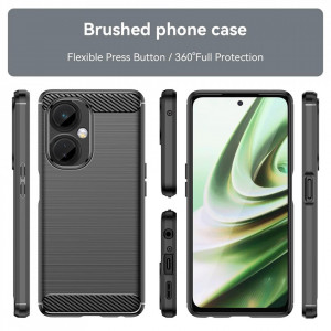 Husa pentru OnePlus Nord CE 3 Lite - Techsuit Carbon Silicone - Black - Img 2